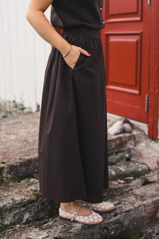 Ida Maja HW Skirt Black Coffee 