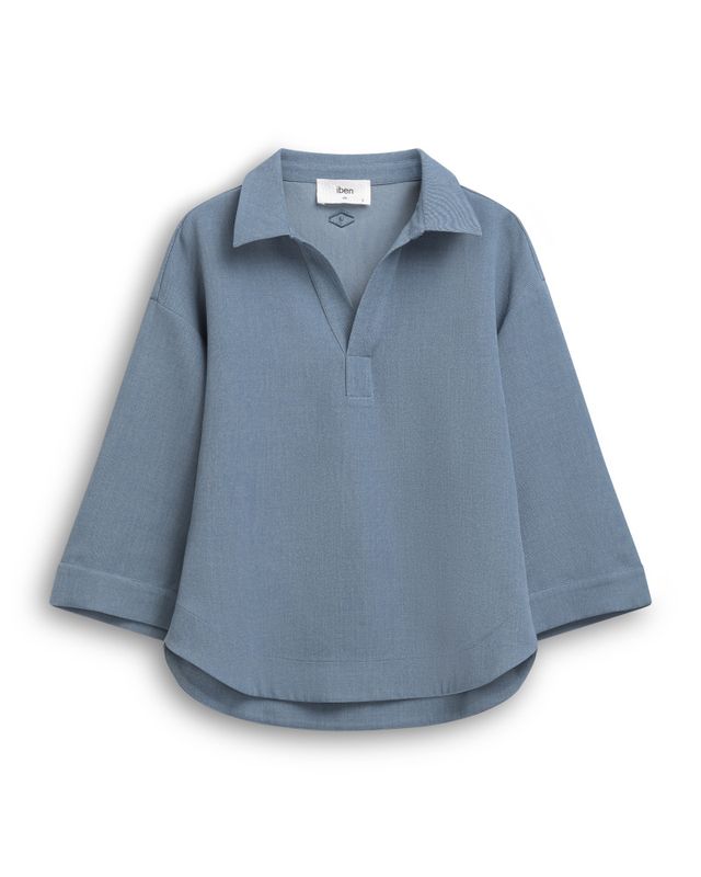 Caspian Blouse Washed Blue 
