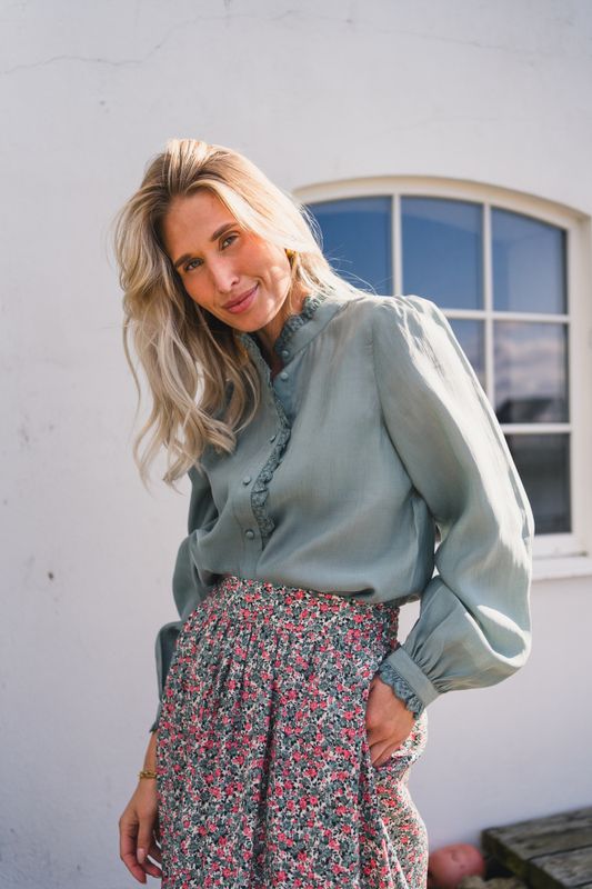 Olivie Shirt Chinois Green 