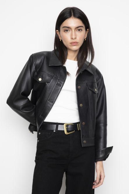 Hovedbilde Leslie Leather Jacket Black 