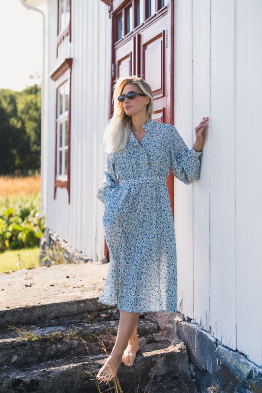 Astrid Midi Dress Q Harbor Flower 