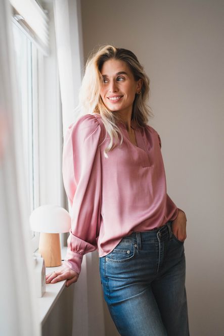 Hovedbilde Rosslyn Heavy Sateen Blouse Evening Rose