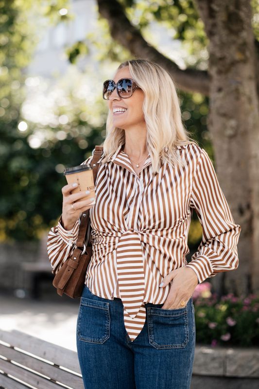 Lee Shirt Toffee Stripe 