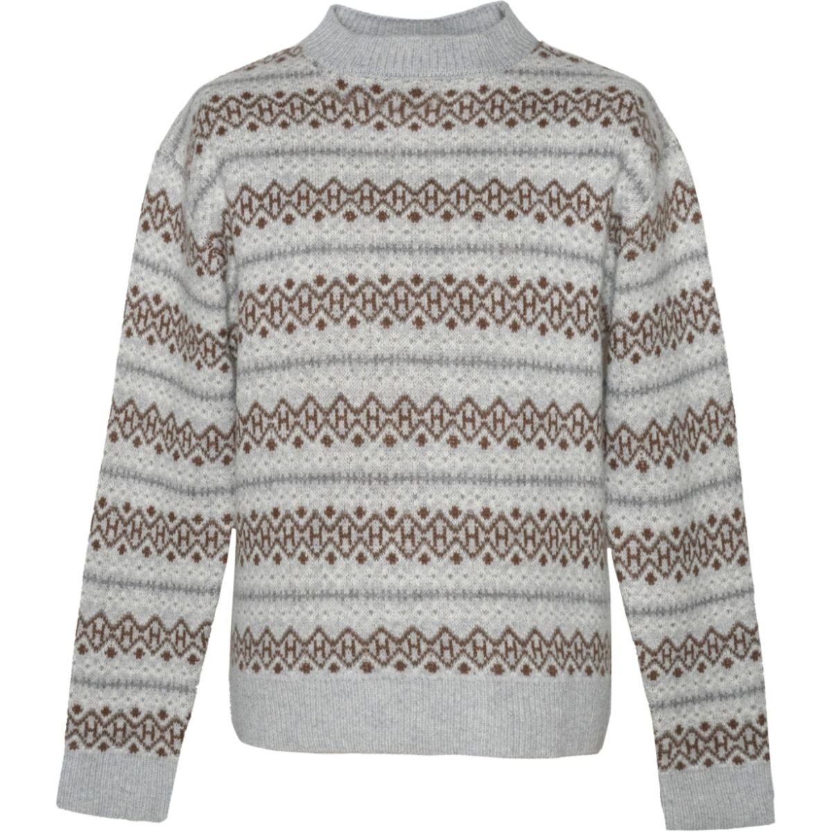 Esben Isle Knit Grey Melange 