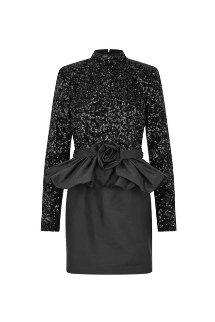 Hovedbilde LS Mini Peplum Dress Black 