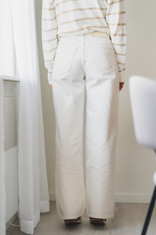W Wide Jeans Ecru 