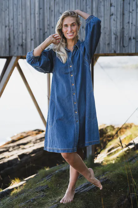 Hovedbilde Eleinar Dress Medium Blue Denim 