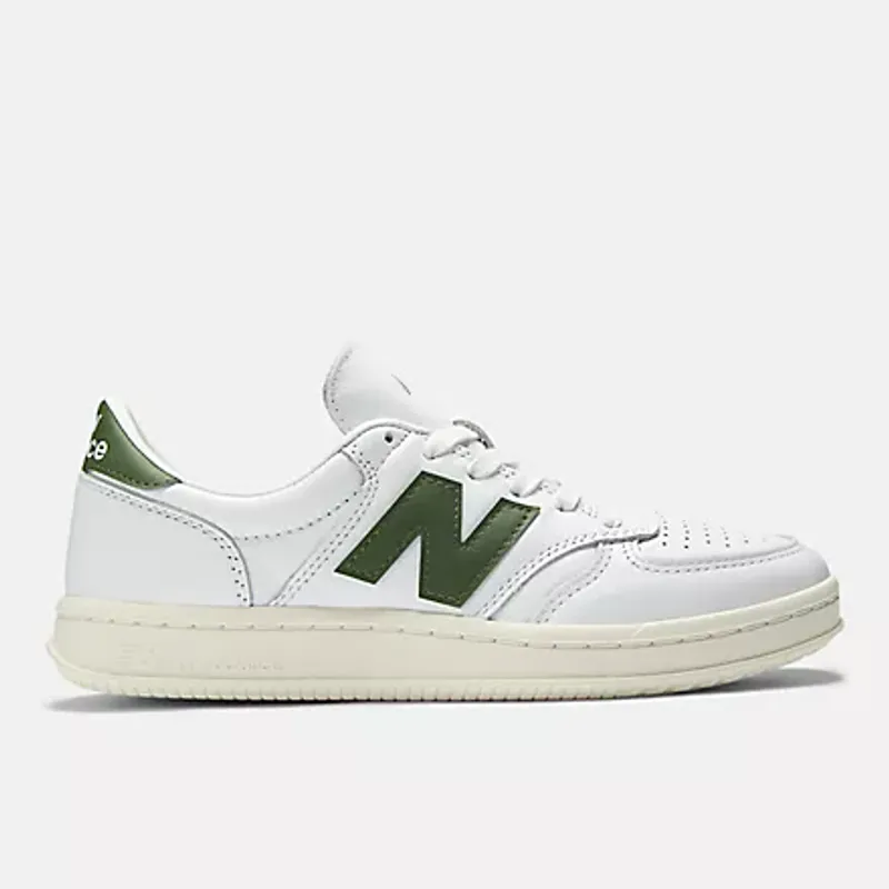 T500 White With Dark Alpine Green