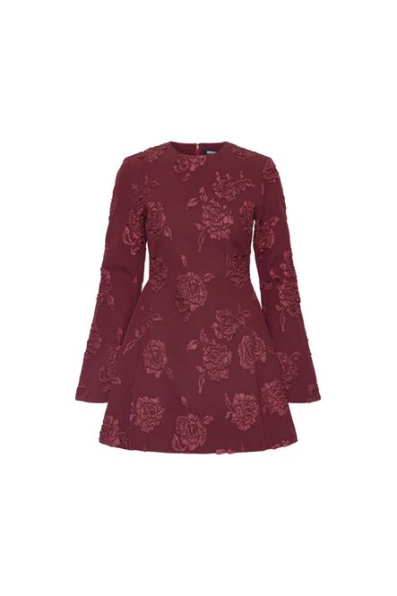 Hovedbilde Jacquard LS Mini Dress Zinfandel