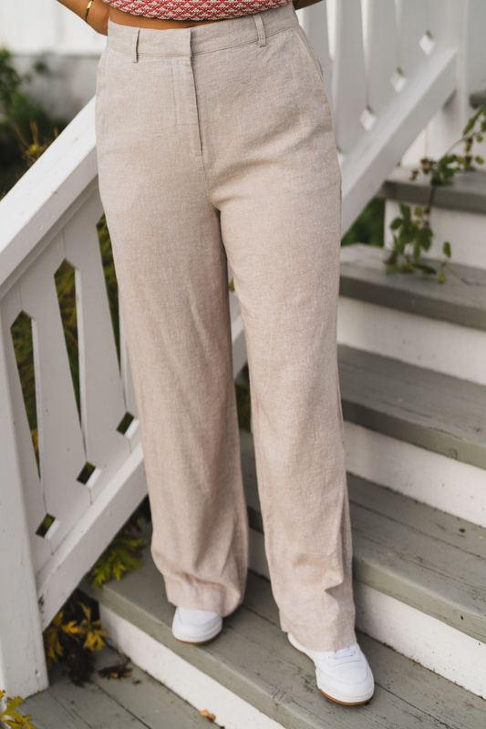 Macy Michelle HW Wide Pants Regular Peyote 