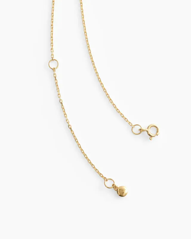 Solitaire Necklace Gold