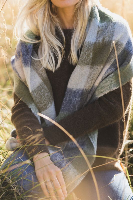 Check Anilopa Scarf Dark Forest 