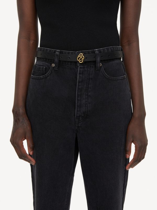 Ouma Leather Belt Black 
