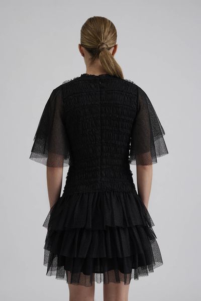 Hovedbilde Minnie Short Sleeve Lace Mini Dress Black 