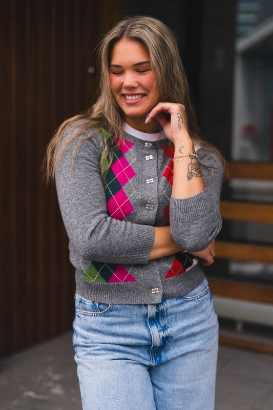 Cashmere Wool Mix Cardigan Paloma Melange 