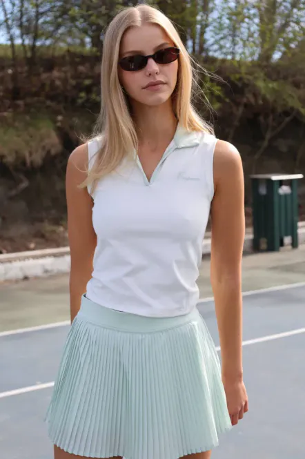 Hovedbilde W. Racquet Club Polo Top White/Pistachio 