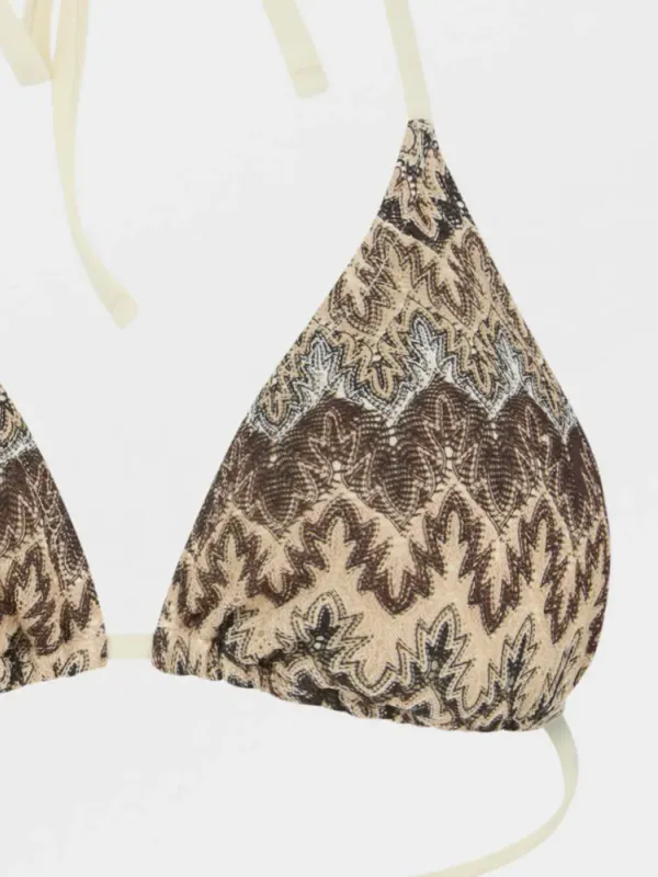 Amber Bel Bikini Top Mocha Brown 