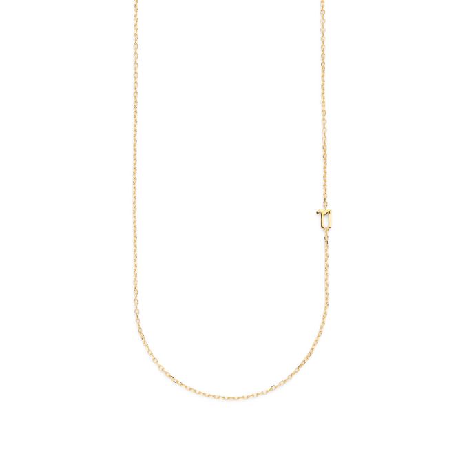 Hovedbilde Small Number Necklace Gold - 40L - 11