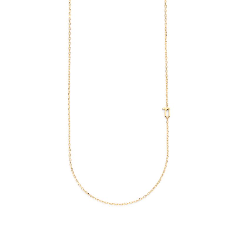 Small Number Necklace Gold - 40L - 11