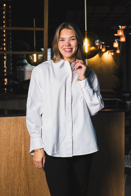 Dalma Dori Emb Shirt White 